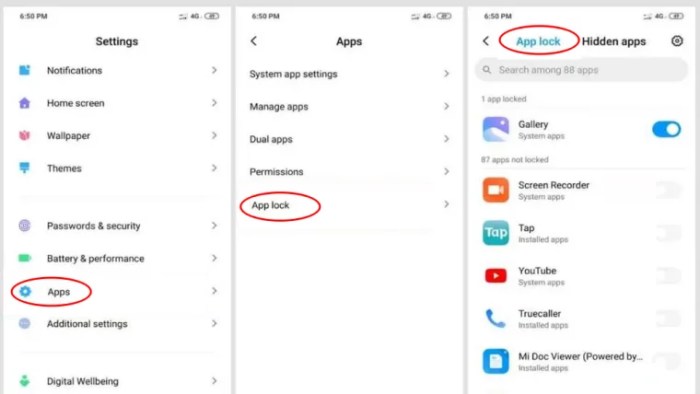 Cara Kunci dan Hide Aplikasi di Hp Xiaomi