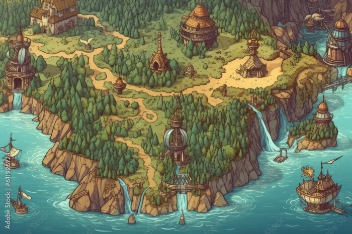Premium AI Image | RPG remake with fantasy map and vivid illustration ... Game RPG Favorit Dapat Update Map Baru