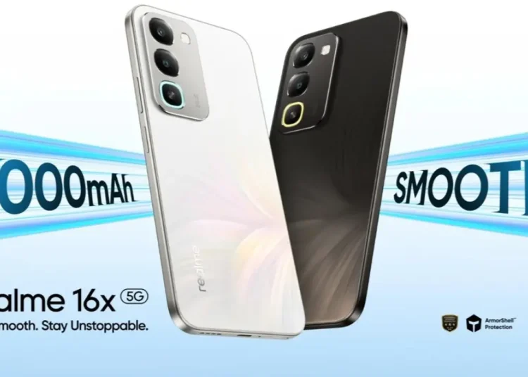 Realme 16x Resmi Hadir dengan Baterai 7000 mAh dan Layar 144Hz