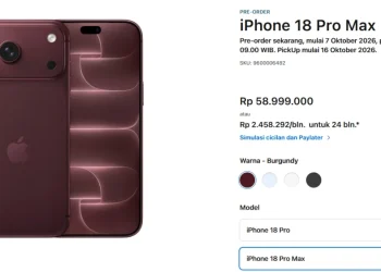 Harga iPhone 18 Pro dan 18 Pro Max di Indonesia