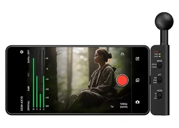 Mikrofon ECM-AX10 untuk Rekam Audio Spasial Menggunakan Smartphone