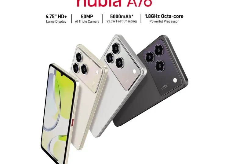 Nubia A76 4G Diperkenalkan Kembali dengan Peningkatan Layar dan Pengisian Daya